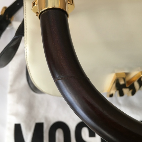 ❤️MOSCHINO❤️ Redwall Tricolor Polished Leather Bag - Picture 15 of 16